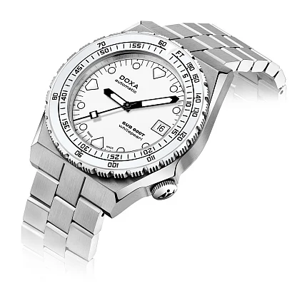 Doxa SUB 600T Whitepearl Ceramic Diver 861.10.011.10