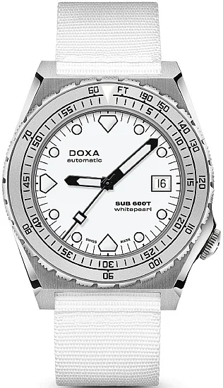 Doxa SUB 600T Whitepearl NATO Strap Diver 8621001123-N