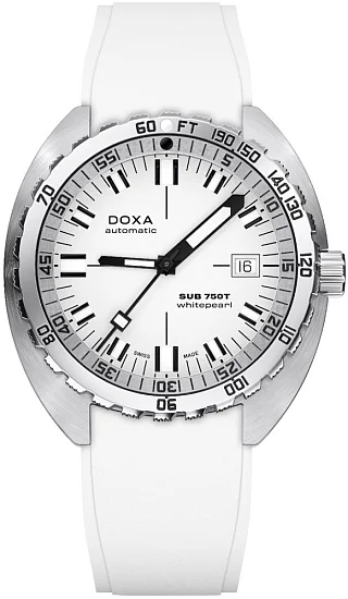 Doxa SUB 750T Whitepearl Diver Rubber Strap 8251001123