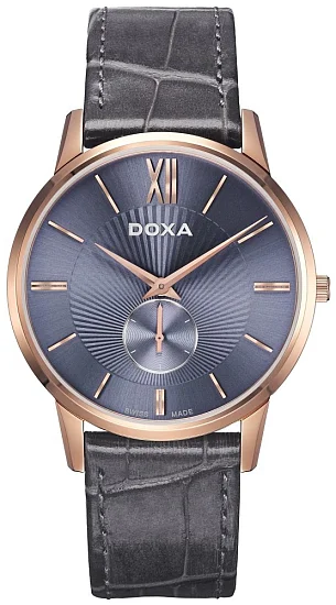 Doxa Slim Line Gent Small-Second Rose Gold PVD 1059020282/D155RBL