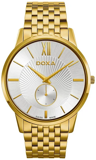 Doxa Slim Line Gent Small-Second Yellow Gold PVD 1053002230