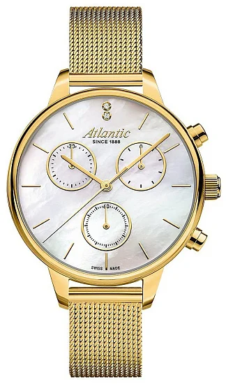 Atlantic Elegance Chrono Diamonds Mesh 294354507