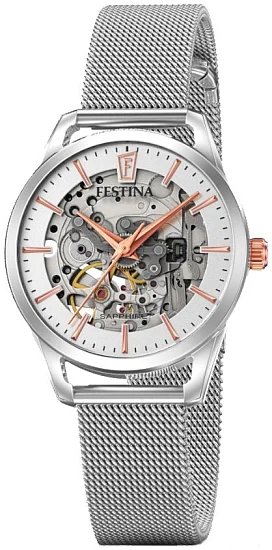 Festina Automatic Skeleton Lady Sapphire Mesh F20538/1