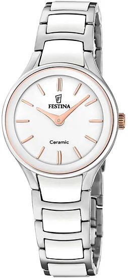 Festina Ceramic Women White Dial F20752/1