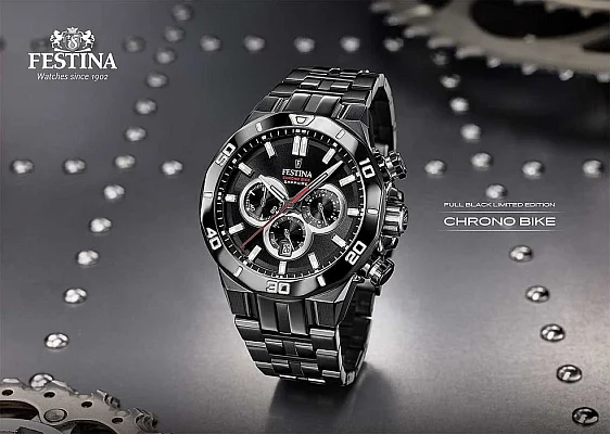 Festina Chrono Bike Sapphire Full Black Limited Edition F20470/1
