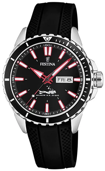 Festina Diver Day-Date Black-Red F20378/2