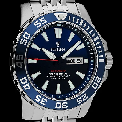 Festina Professional Diver Day-Date Sapphire F20661/1
