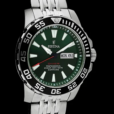 Festina Professional Diver Day-Date Sapphire F20661/2