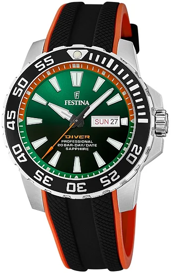 Festina Professional Diver Day-Date Sapphire F20662/2