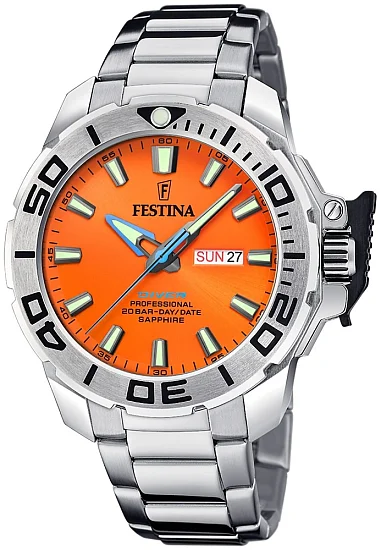 Festina Professional Diver Day-Date Sapphire Set Orange F20665/5