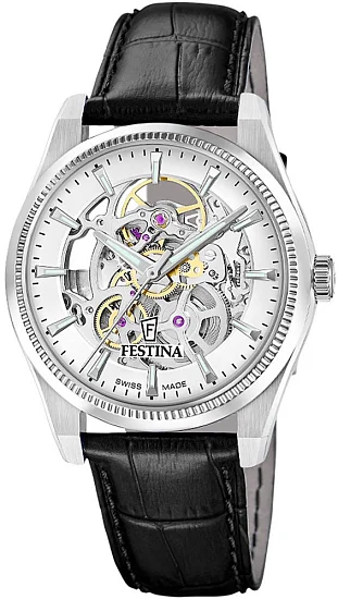 Festina Swiss Made Automatic Sapphire Skeleton F20095/1