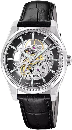 Festina Swiss Made Automatic Sapphire Skeleton F20095/3