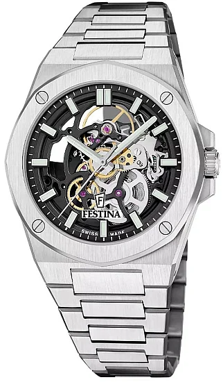 Festina Swiss Made Automatic Skeleton F22006/4