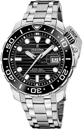Festina Swiss Made Diver Automatic Ceramic COSC Chronometer Set F20043/6