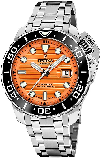 Festina Swiss Made Diver Automatic Ceramic COSC Chronometer Set F20043/3