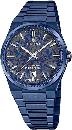 Festina Swiss Made Men's Sapphire Rive Blue F20078/2