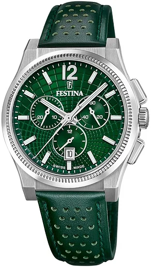 Festina Swiss Made Sapphire Rive Green Dial F20060/3