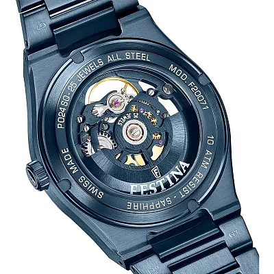 Festina Swiss Made Rive Automatic Sapphire Blue F20071/1