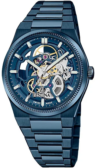 Festina Swiss Made Rive Automatic Sapphire Blue F20071/1