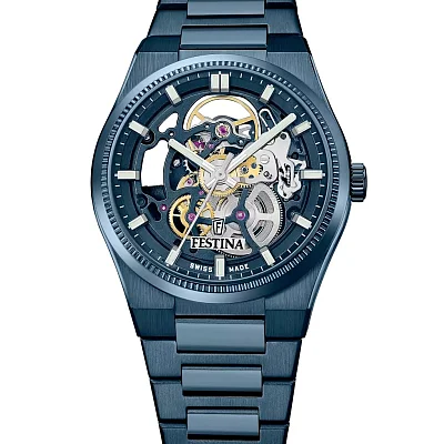 Festina Swiss Made Rive Automatic Sapphire Blue F20071/1