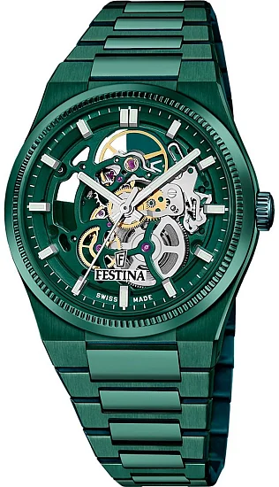 Festina Swiss Made Rive Automatic Sapphire Green F20072/1