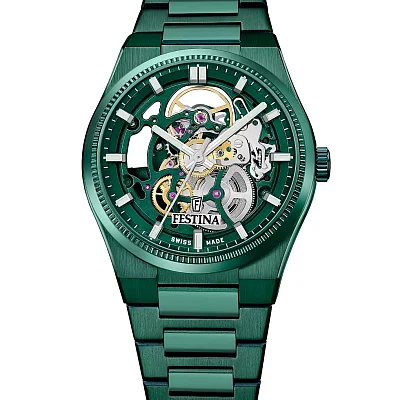 Festina Swiss Made Rive Automatic Sapphire Green F20072/1