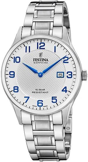Festina Swiss Made Sapphire Silver Dial F20067/1