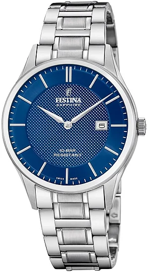 Festina Swiss Made Sapphire Blue Dial F20067/4