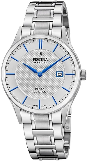 Festina Swiss Made Sapphire Grey Dial F20067/3