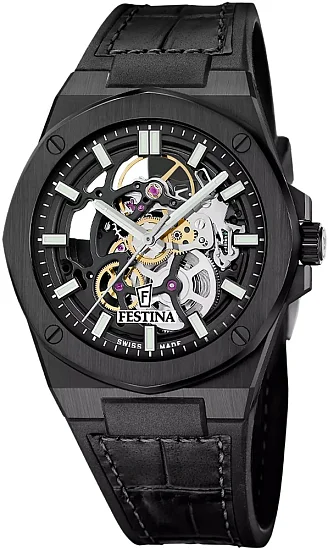 Festina Swiss Made Automatic Sapphire Skeleton F22015/1