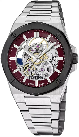 Festina Swiss Made Automatic Sapphire Skeleton F22008/2