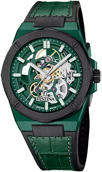 Festina Swiss Made Automatic Sapphire Skeleton F22013/1