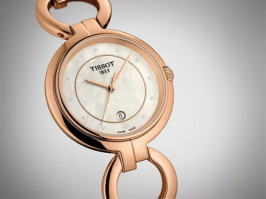 Tissot Flamingo II Diamonds Rose Gold PVD T094.210.33.116.01
