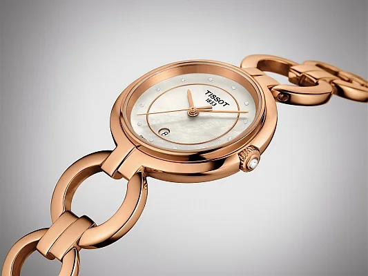 Tissot Flamingo II Diamonds Rose Gold PVD T094.210.33.116.01