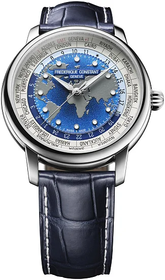 Frederique Constant Classic Worldtimer Manufacture FC-719BLW3H6