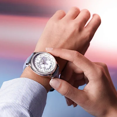 Frederique Constant Classic Worldtimer Manufacture Diamonds FC-719LBWD3DH6