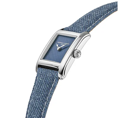 Frederique Constant Classics Carree Ladies Small Quartz Denim FC-200LB1C6