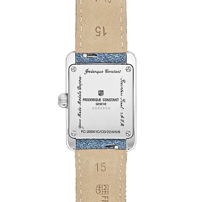 Frederique Constant Classics Carree Ladies Small Quartz Denim FC-200LB1C6