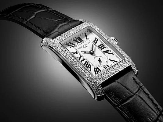 Frederique Constant Classics Carree Quartz Small Second Diamonds FC-235S2CD6