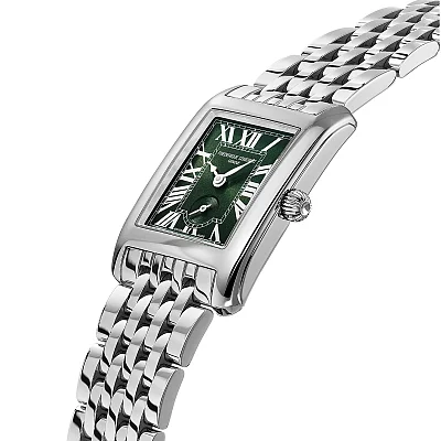 Frederique Constant Classics Carree Quartz Small Second Green Dial FC-235GR2C6B