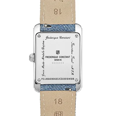 Frederique Constant Classics Carree Unisex Medium Quartz Denim FC-200LB2C6