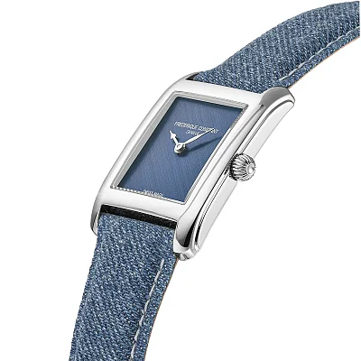 Frederique Constant Classics Carree Unisex Medium Quartz Denim FC-200LB2C6