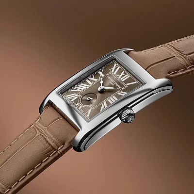 Frederique Constant Classics Carree Unisex Medium Quartz Small Second FC-235BR2C6