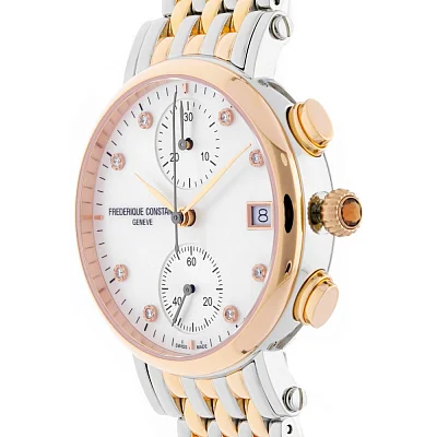 Frederique Constant Classics Chronograph Ladies Diamonds FC-291MPWD2R2B