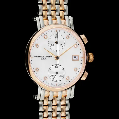 Frederique Constant Classics Chronograph Ladies Diamonds FC-291MPWD2R2B