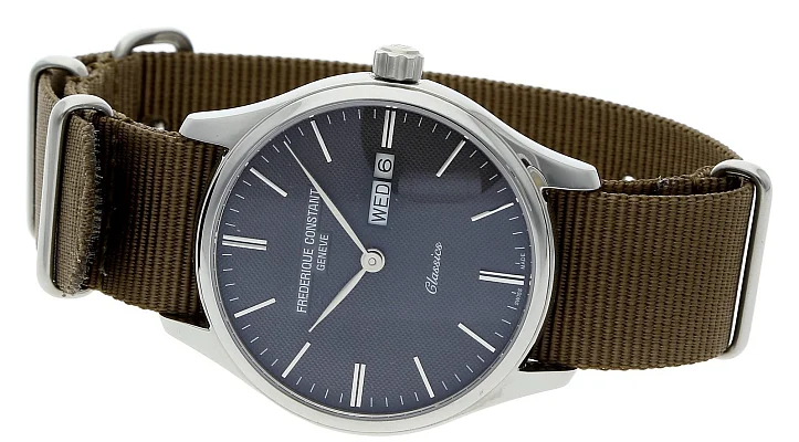 Frederique Constant Classics Quartz NATO Leather Set FC-225GT5B6