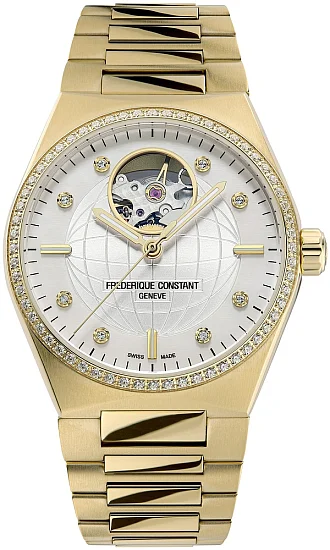 Frederique Constant Highlife Ladies Automatic Heart Beat Open-Heart Diamonds Set FC-310MPWD2NHD5B