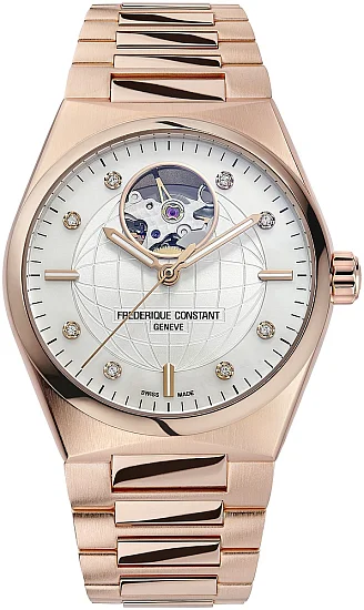 Frederique Constant Highlife Ladies Automatic Heart Beat Open-Heart Diamonds Set FC-310MPWD2NH4B