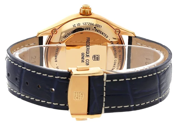 Frederique Constant Horological Smartwatch Blue Dial Rose Gold OUTLET FC-285NS5B40