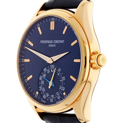 Frederique Constant Horological Smartwatch Blue Dial Rose Gold OUTLET FC-285NS5B40